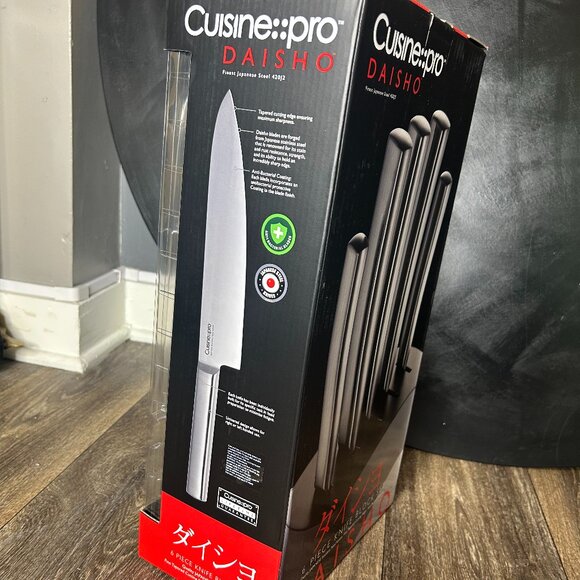 NIB -- Cuisine::pro Daisho Nara 6-Piece Knife Block – Graphite - Picture 4 of 8